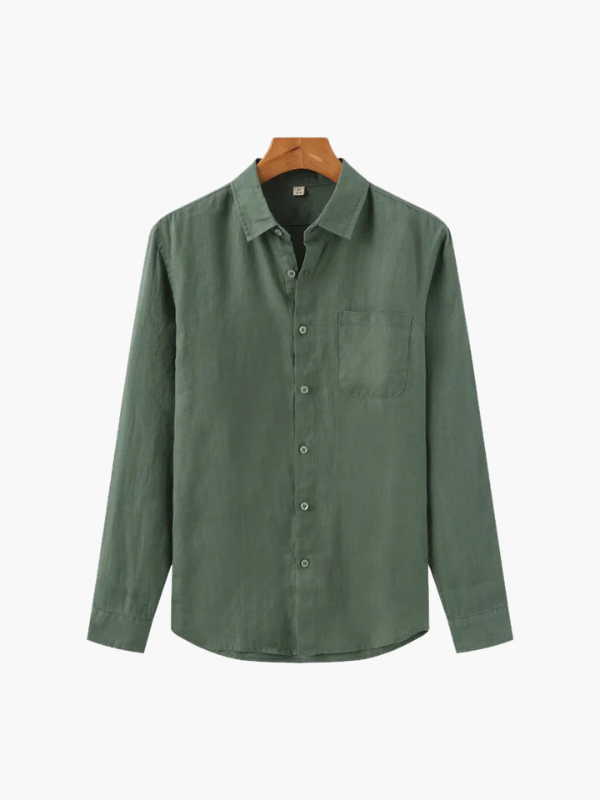 CAMISA AREZZO GREEN 100% LINHO