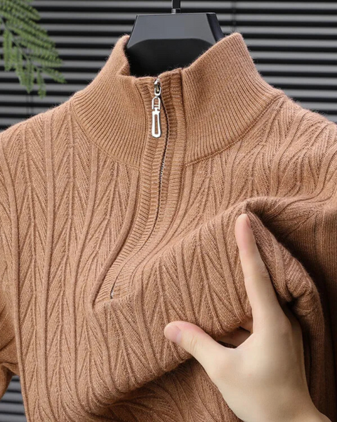 Malha espessa e quente, ideal para compor looks elegantes em dias frios.